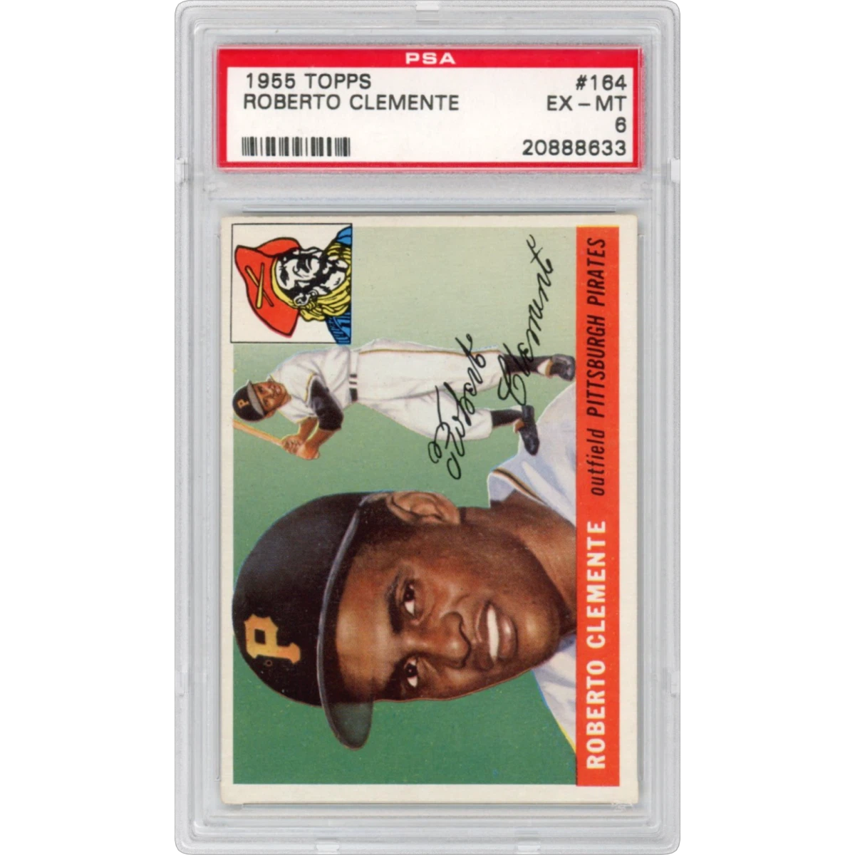 1955 Topps #164 Roberto Clemente (PSA 6 EX-MT)