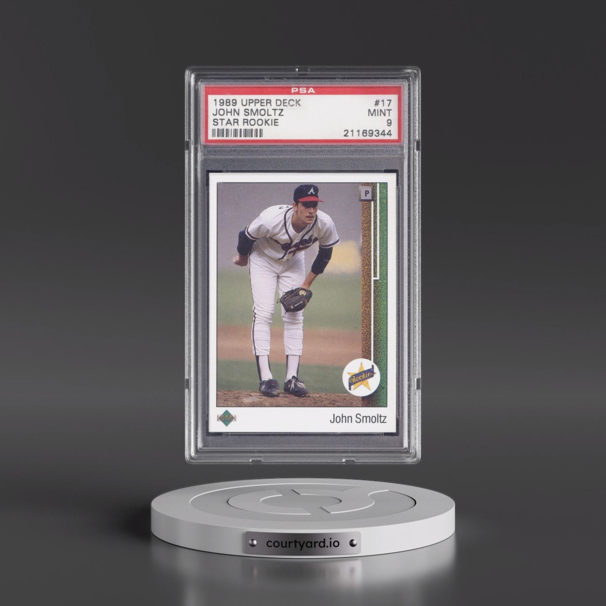 1989 Upper Deck John Smoltz - Star Rookie #17 PSA 9