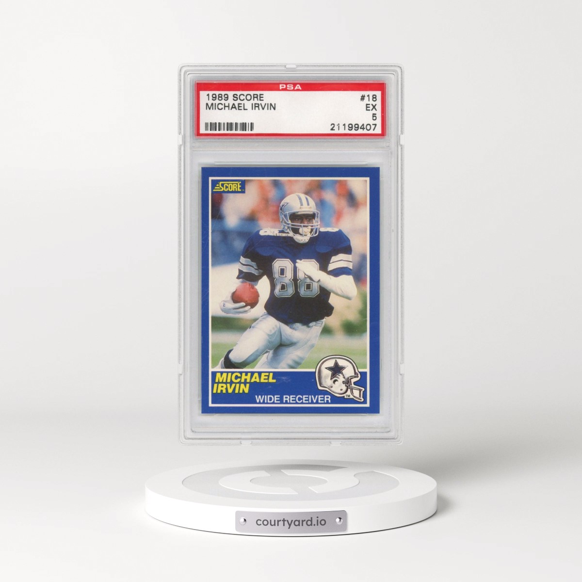 1989 Score #18 Michael Irvin (PSA 5 EX)