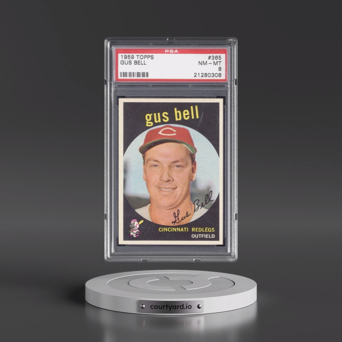 1959 Topps #365 Gus Bell (PSA 8 NM-MT)