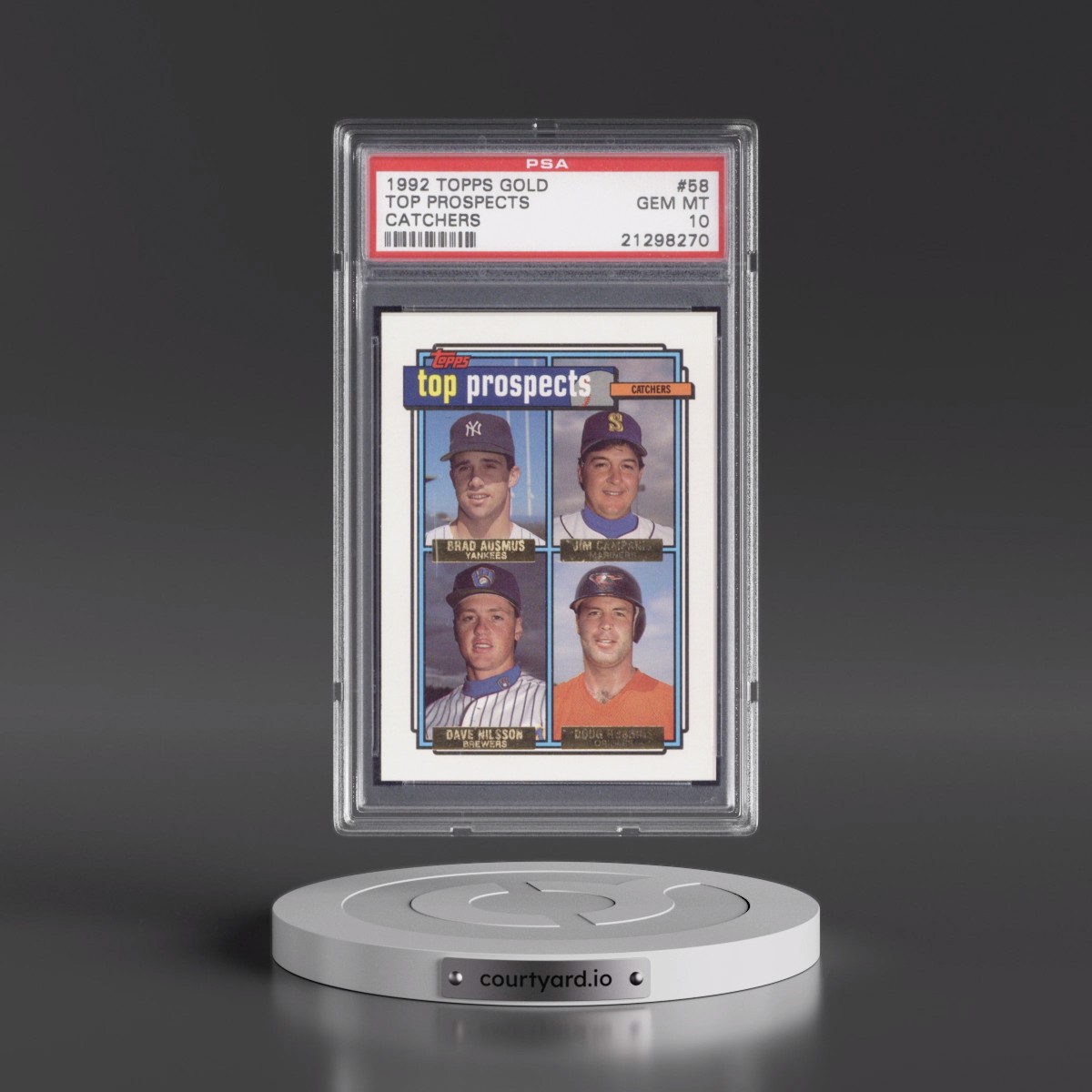 1992 Topps Gold #58 Top Prospects - Catchers (PSA 10 GEM MINT)