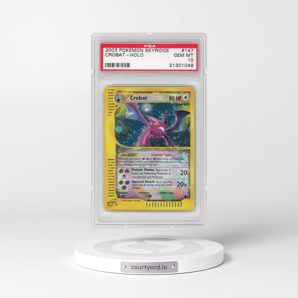 2003 Pokémon Skyridge #147 Crobat - Holo (PSA 10 GEM MINT)