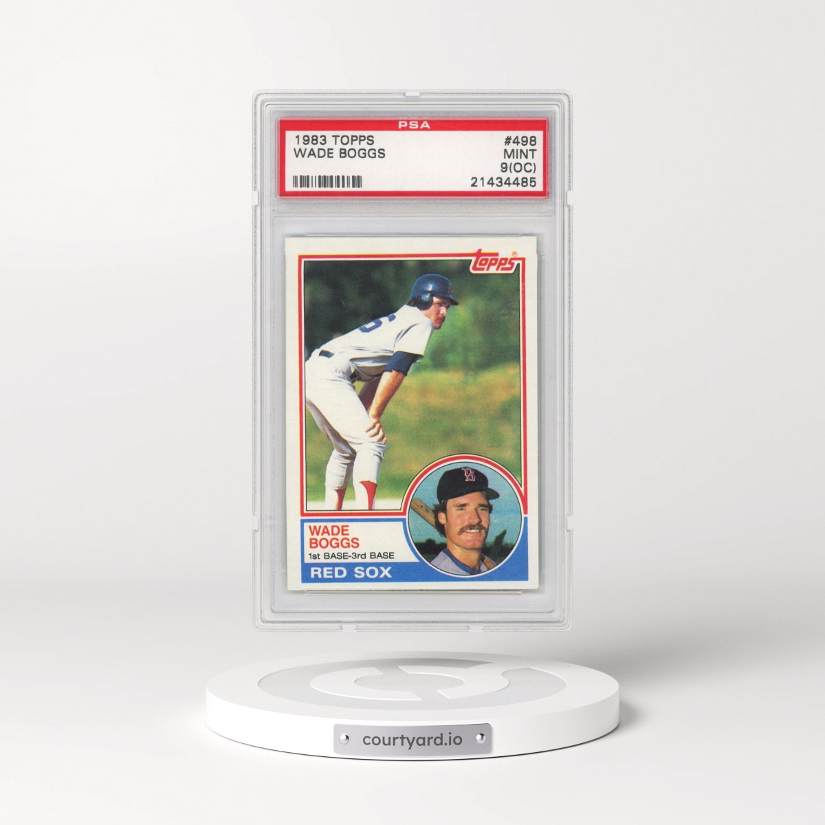 1983 Topps #498 Wade Boggs (PSA 9 MINT)