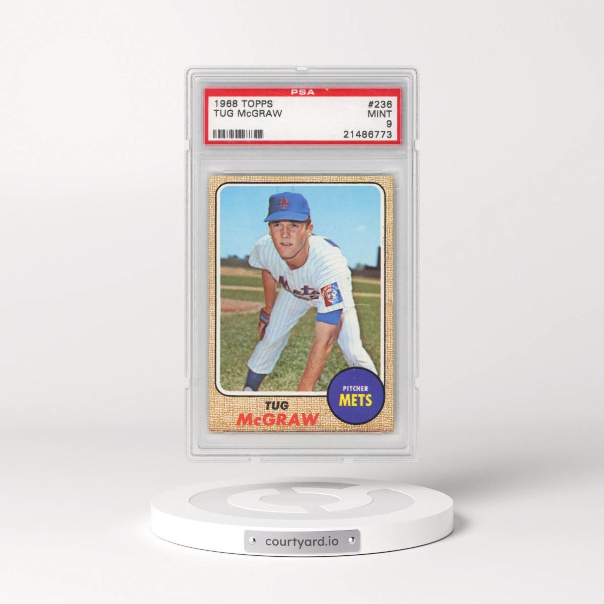 1968 Topps #236 Tug McGraw (PSA 9 MINT)