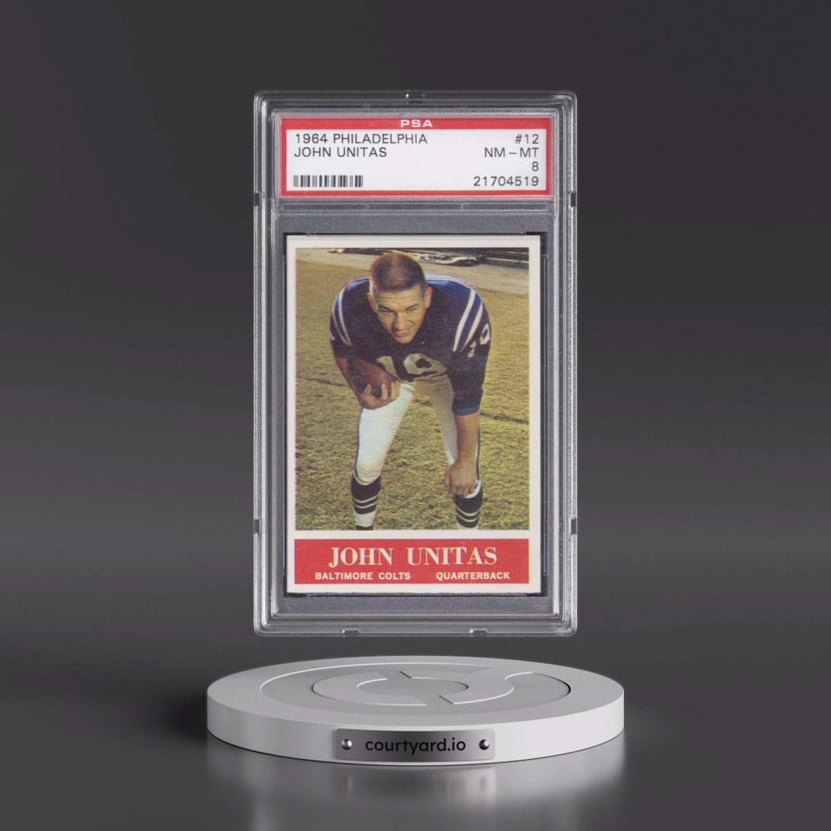 1964 Philadelphia John Unitas #12 PSA 8