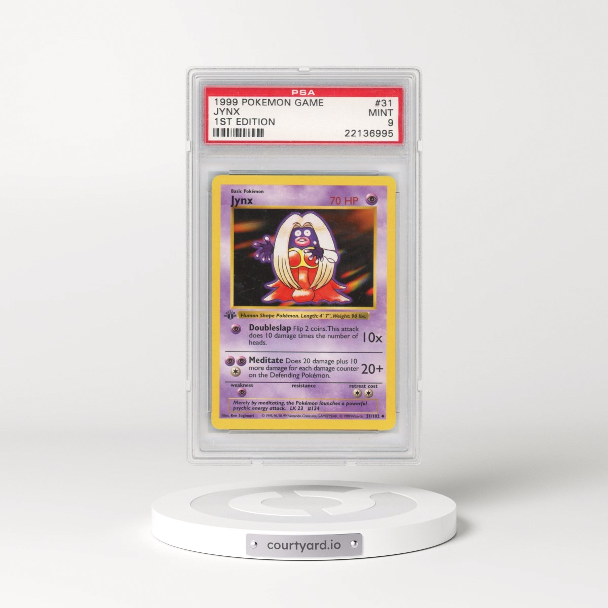 1999 Pokémon Game #31 Jynx - 1st Edition (PSA 9 MINT)