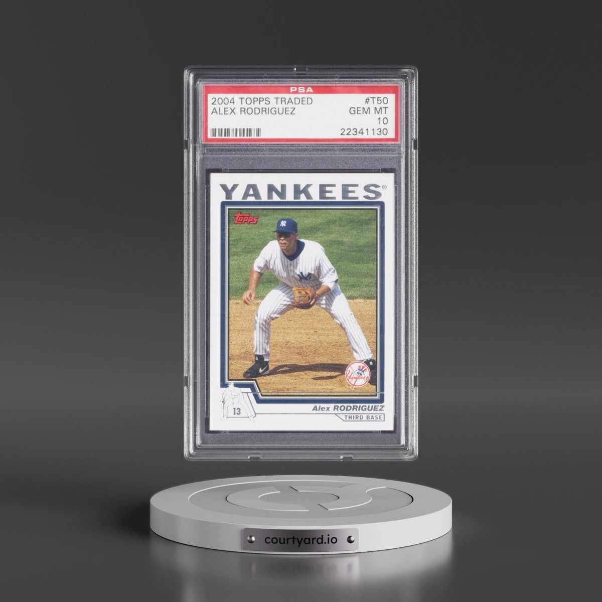 2004 Topps Traded #T50 Alex Rodriguez (PSA 10 GEM MINT)