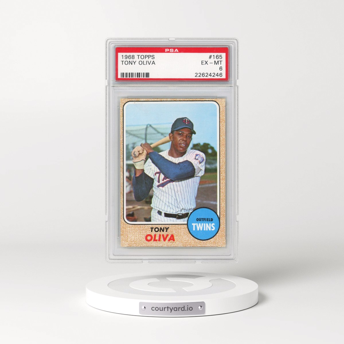 1968 Topps #165 Tony Oliva (PSA 6 EX-MT)