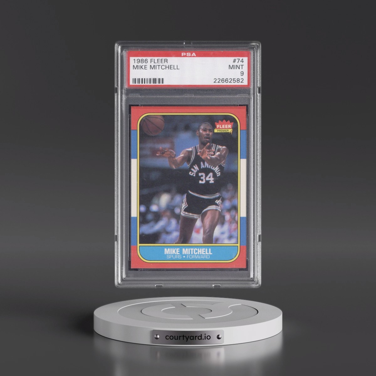 1986 Fleer Mike Mitchell #74 PSA 9