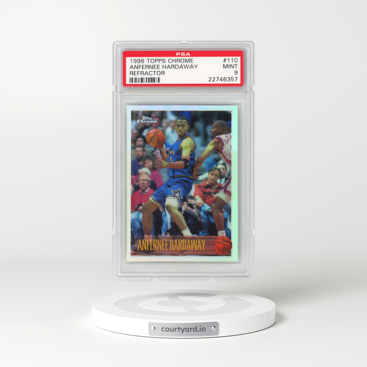 1996 Topps Chrome #110 Anfernee Hardaway - Refractor (PSA 9 MINT)