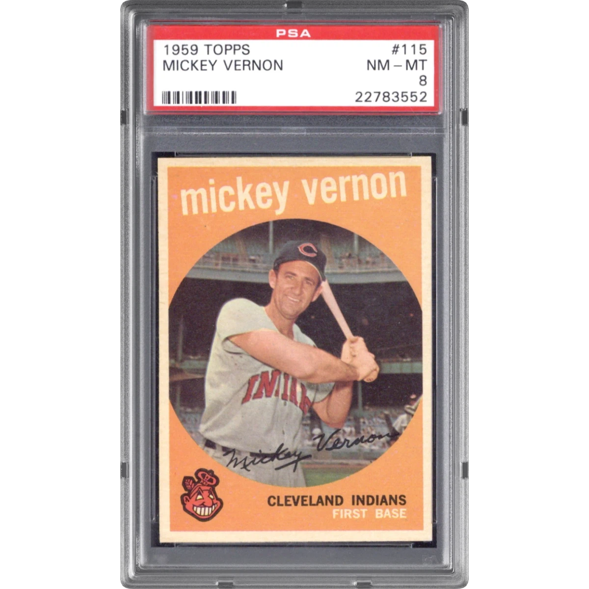 1959 Topps #115 Mickey Vernon (PSA 8 NM-MT)