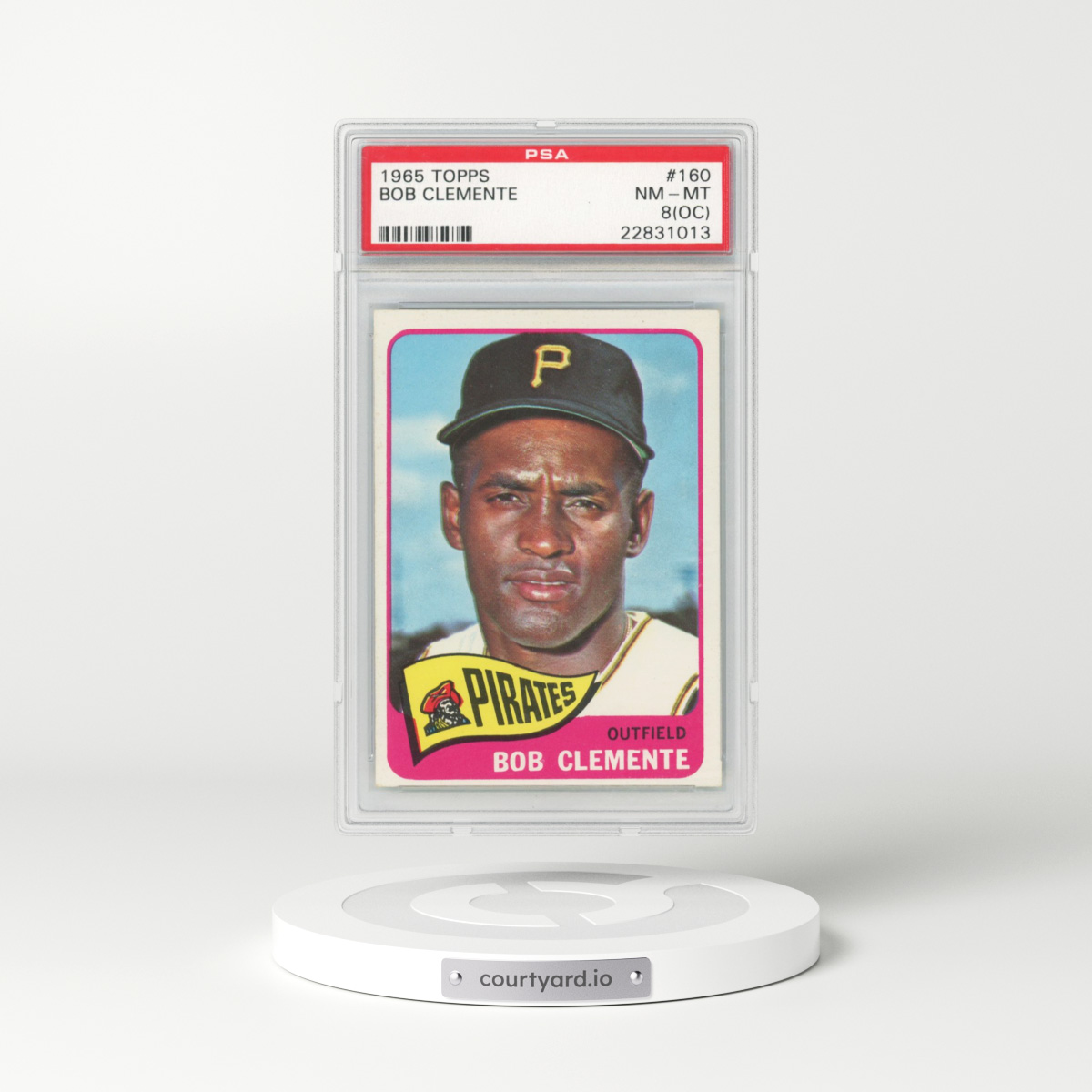 1965 Topps #160 Bob Clemente (PSA 8 NM-MT)