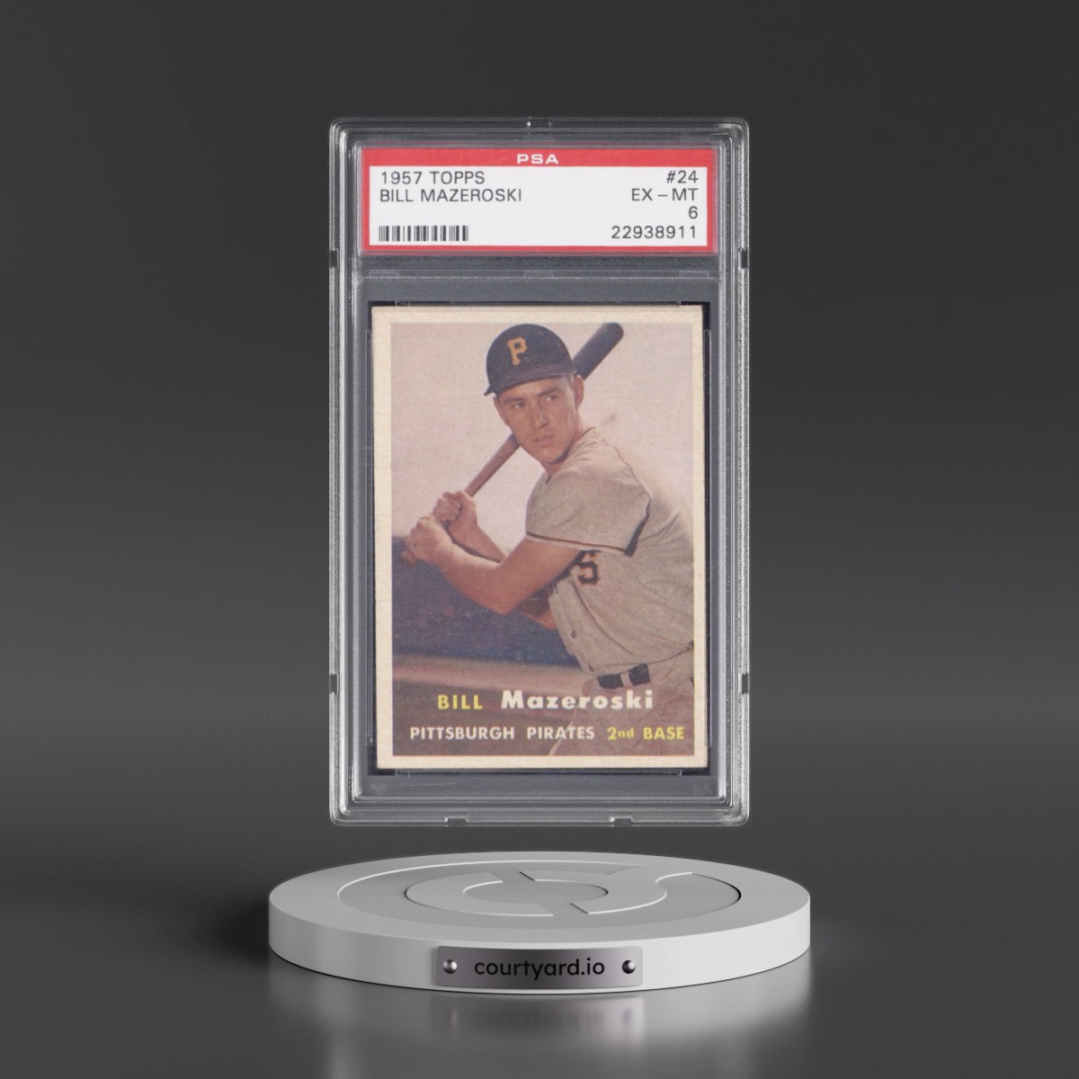 1957 Topps #24 Bill Mazeroski (PSA 6 EX-MT)