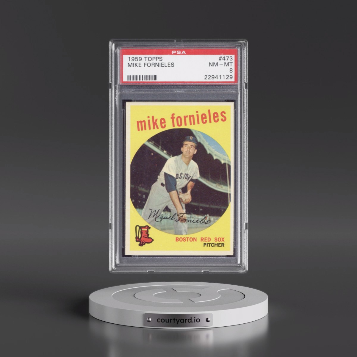 1959 Topps #473 Mike Fornieles (PSA 8 NM-MT)