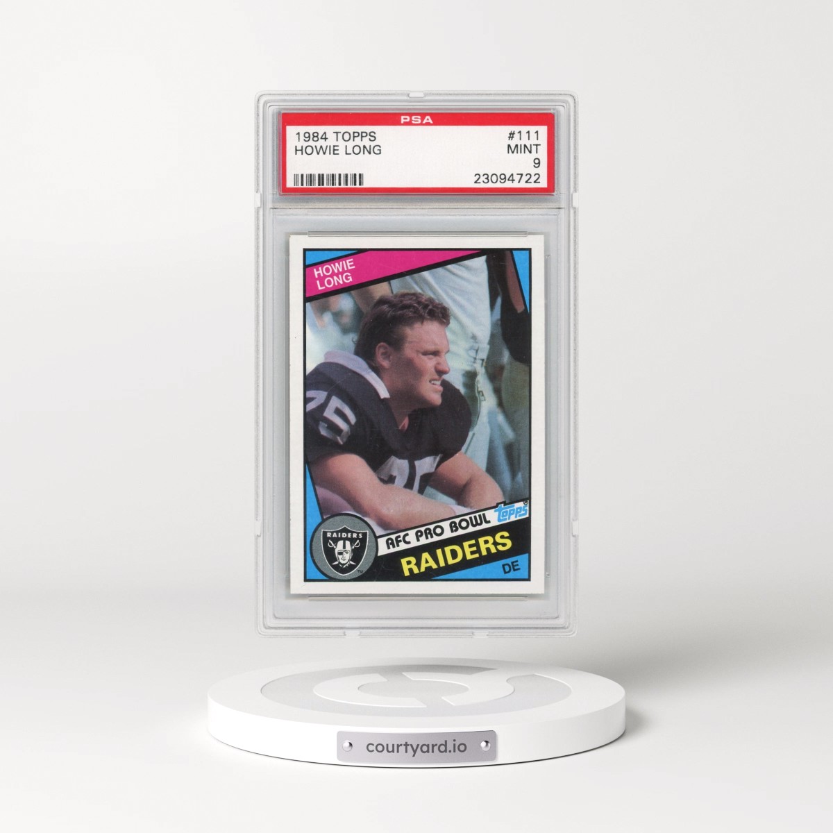 1984 Topps #111 Howie Long (PSA 9 MINT)
