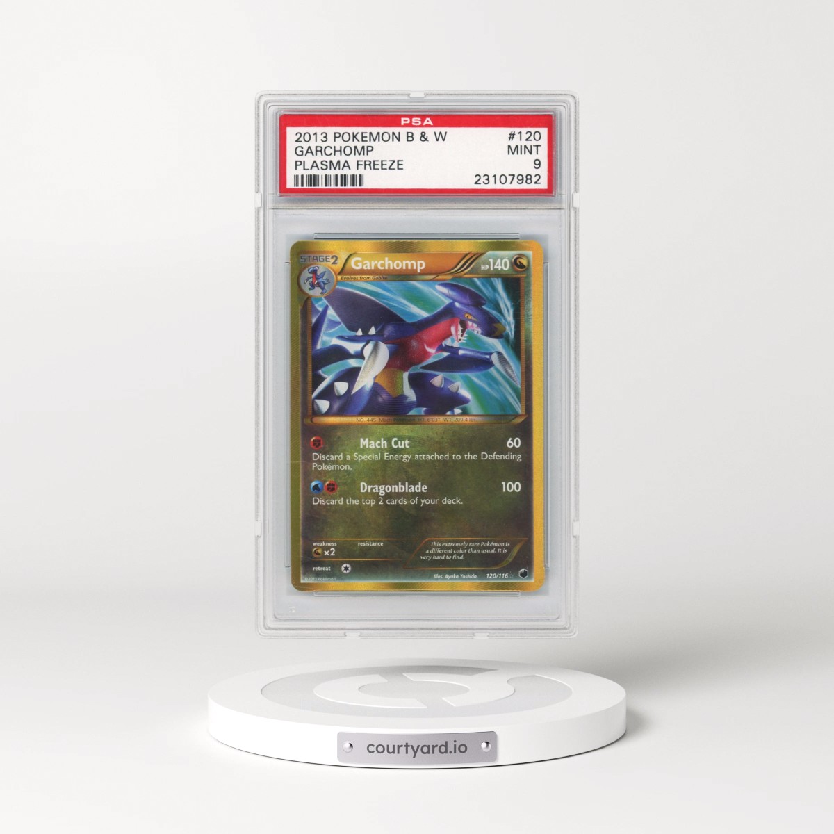 2013 Pokémon Black & White Plasma Freeze #120 Garchomp (PSA 9 MINT)