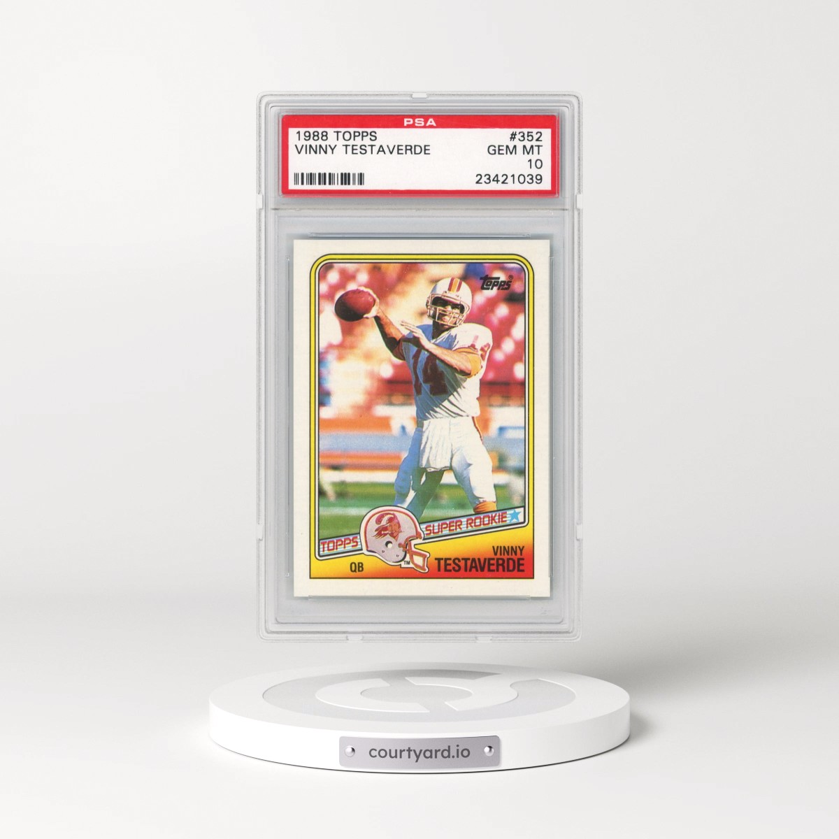 1988 Topps #352 Vinny Testaverde (PSA 10 GEM MINT)