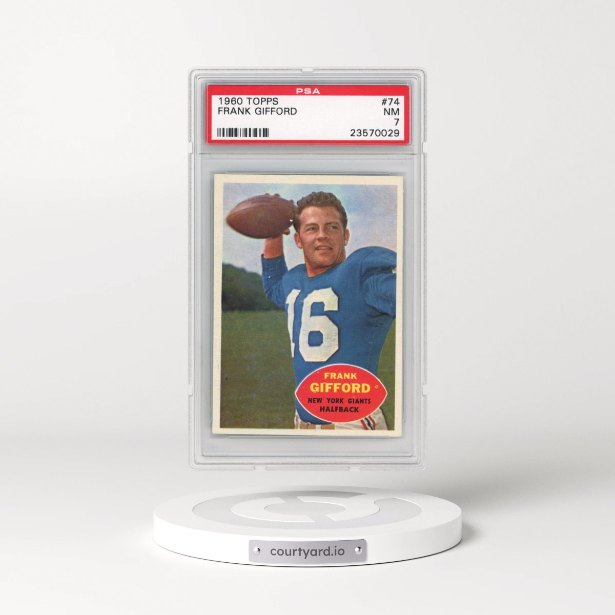 1960 Topps #74 Frank Gifford (PSA 7 NM)