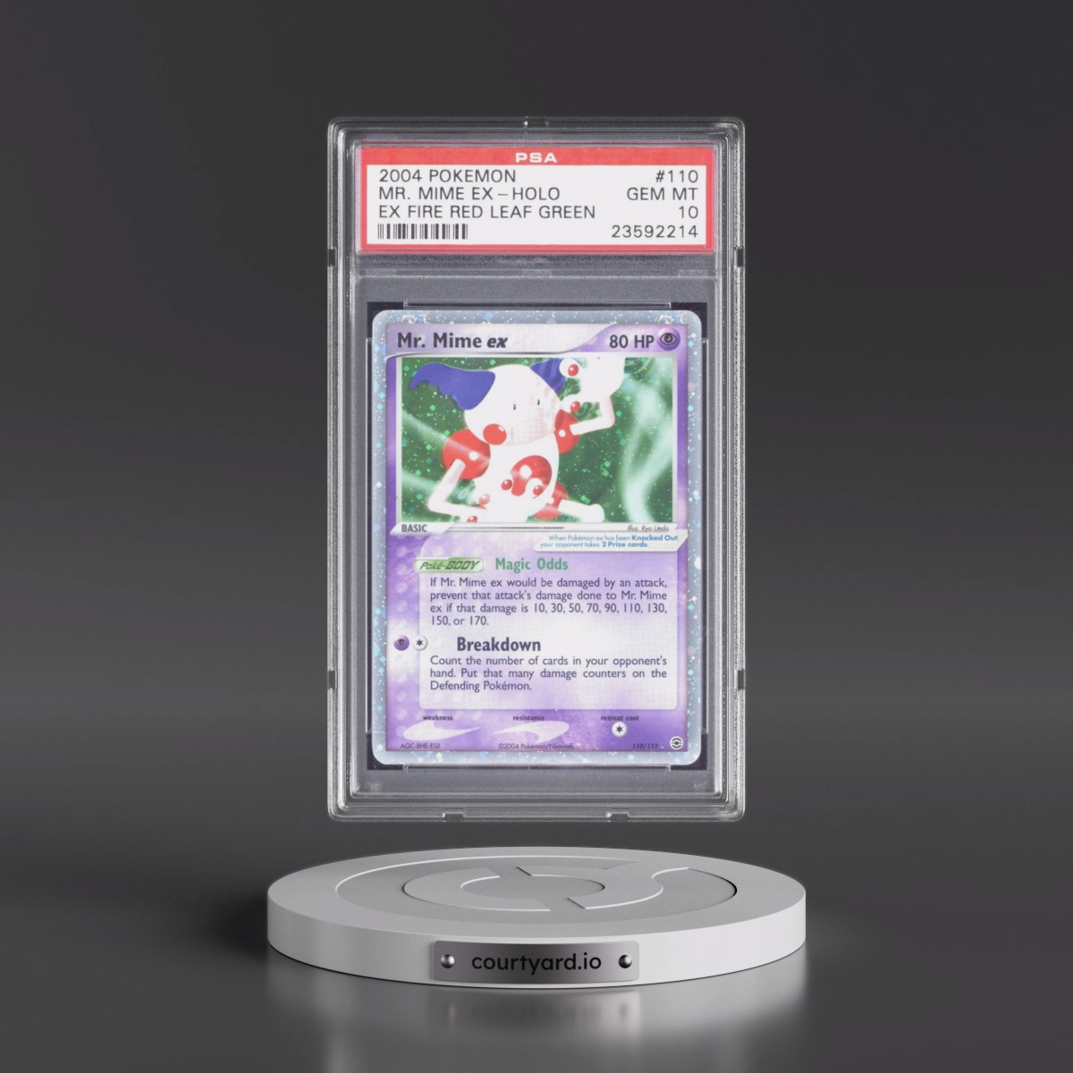 2004 Pokémon EX Fire Red & Leaf Green #110 Mr. Mime EX - Holo Holo (PSA 10 GEM MINT)