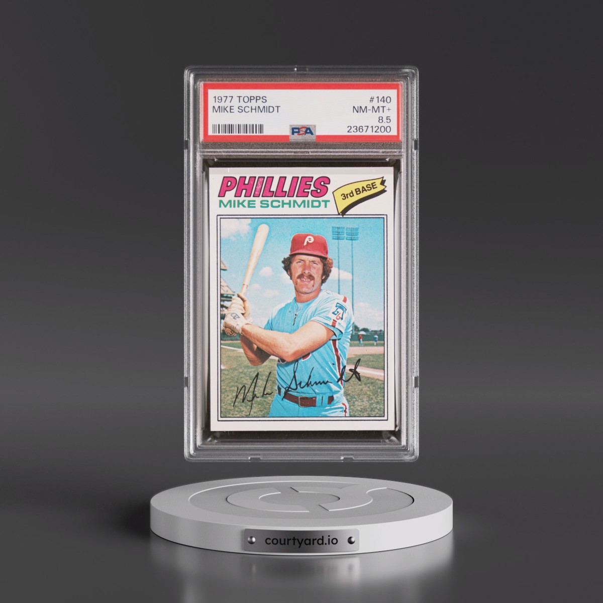 1977 Topps #140 Mike Schmidt (PSA 8.5 NM-MT+)