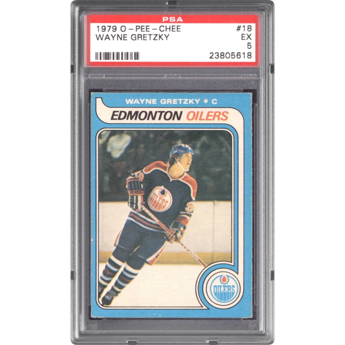 1979 O-Pee-Chee #18 Wayne Gretzky, PSA 5