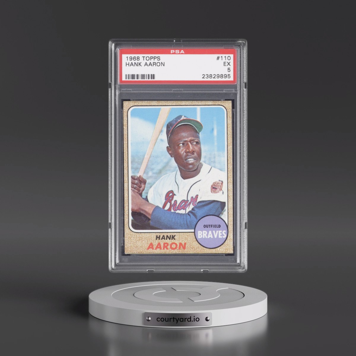 1968 Topps #110 Hank Aaron (PSA 5 EX)