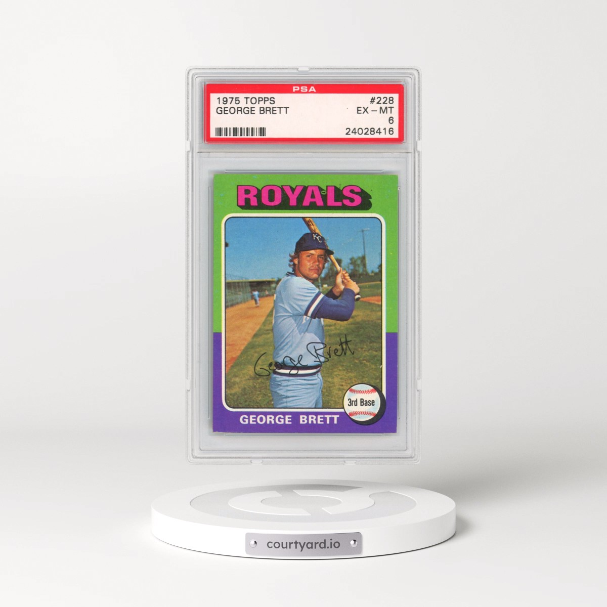 1975 Topps #228 George Brett (PSA 6 EX-MT)