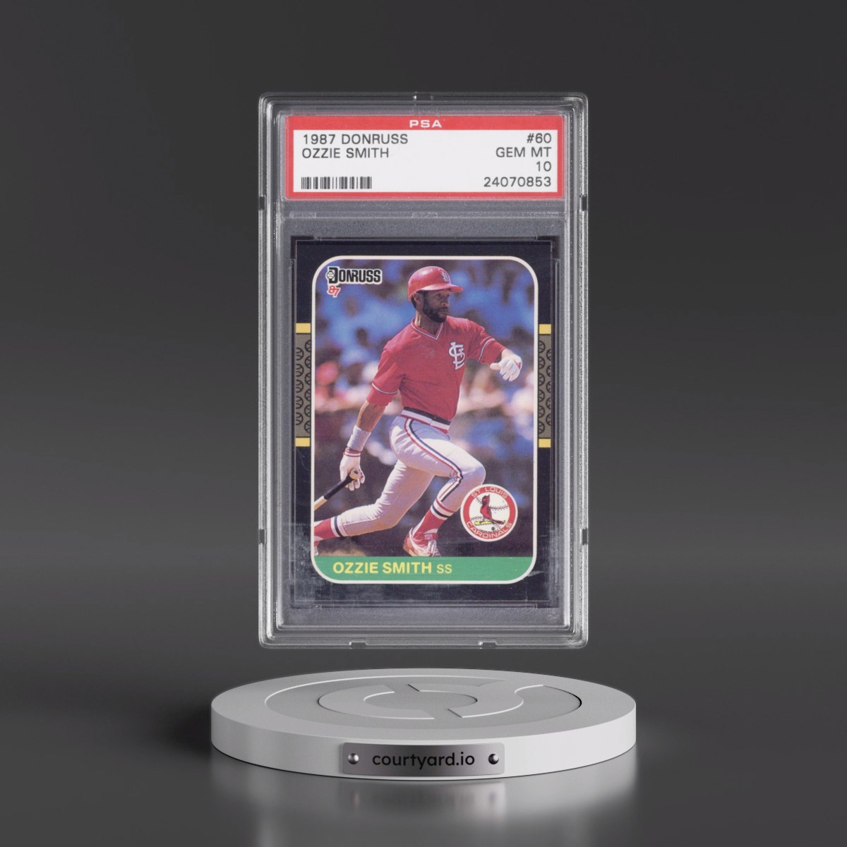 1987 Donruss #60 Ozzie Smith (PSA 10 GEM MINT)