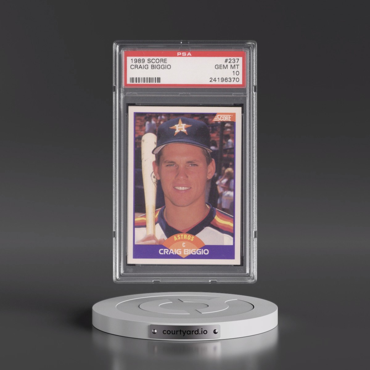 1989 Score Craig Biggio #237 PSA 10