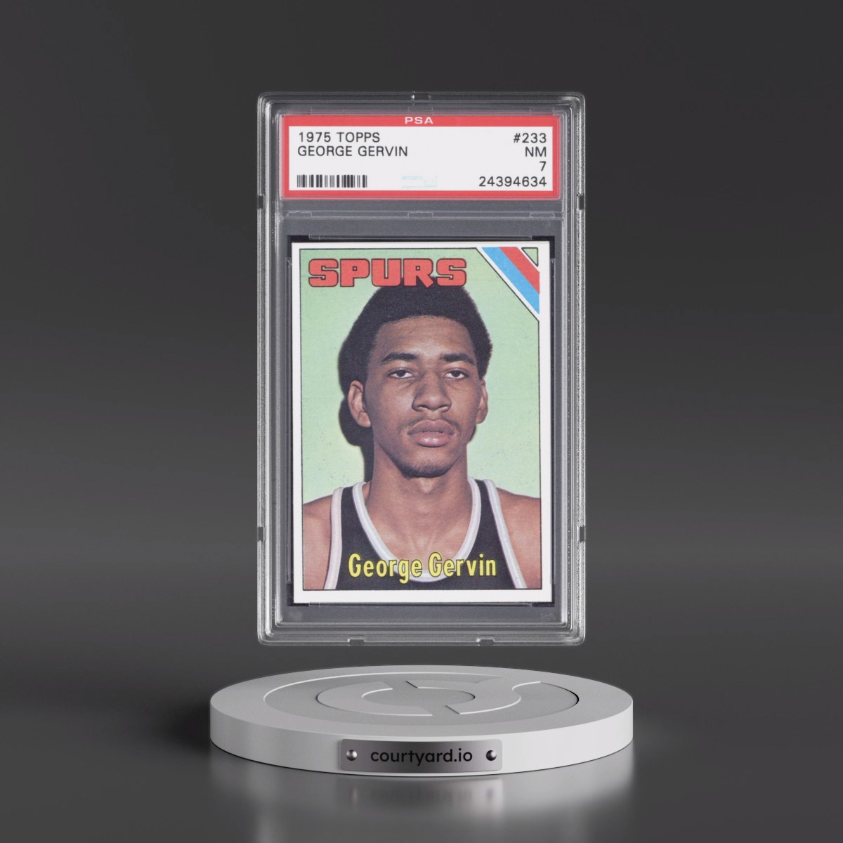 1975 Topps #233 George Gervin (PSA 7 NM)
