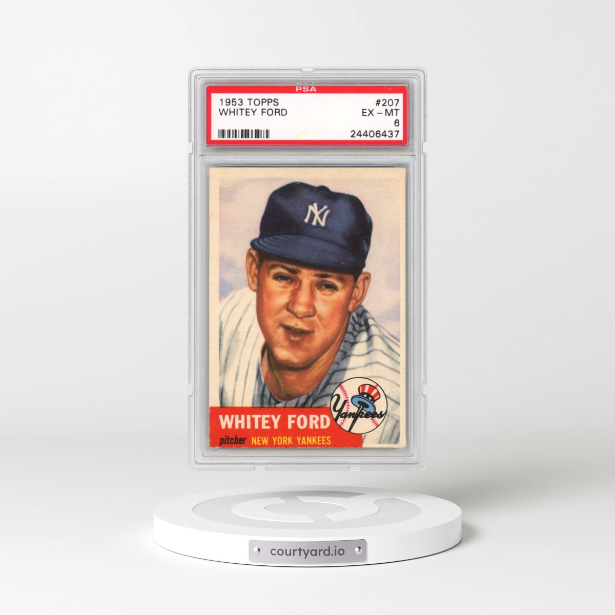 1953 Topps #207 Whitey Ford (PSA 6 EX-MT)