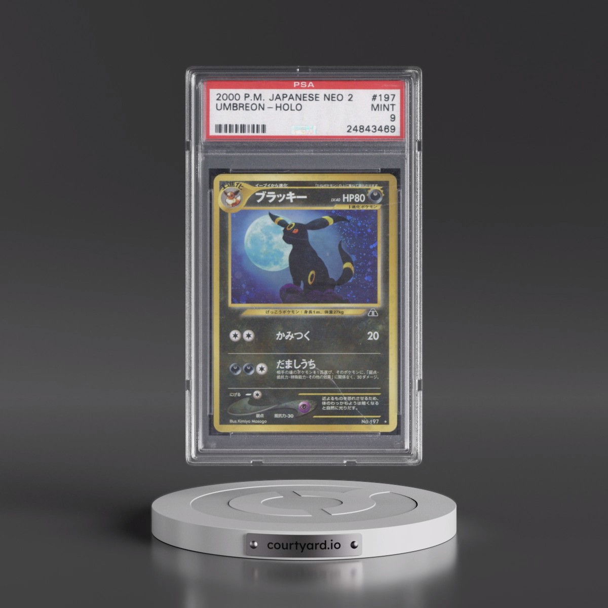 2000 Pokémon Neo 2 #197 Umbreon - Holo (PSA 9 MINT)
