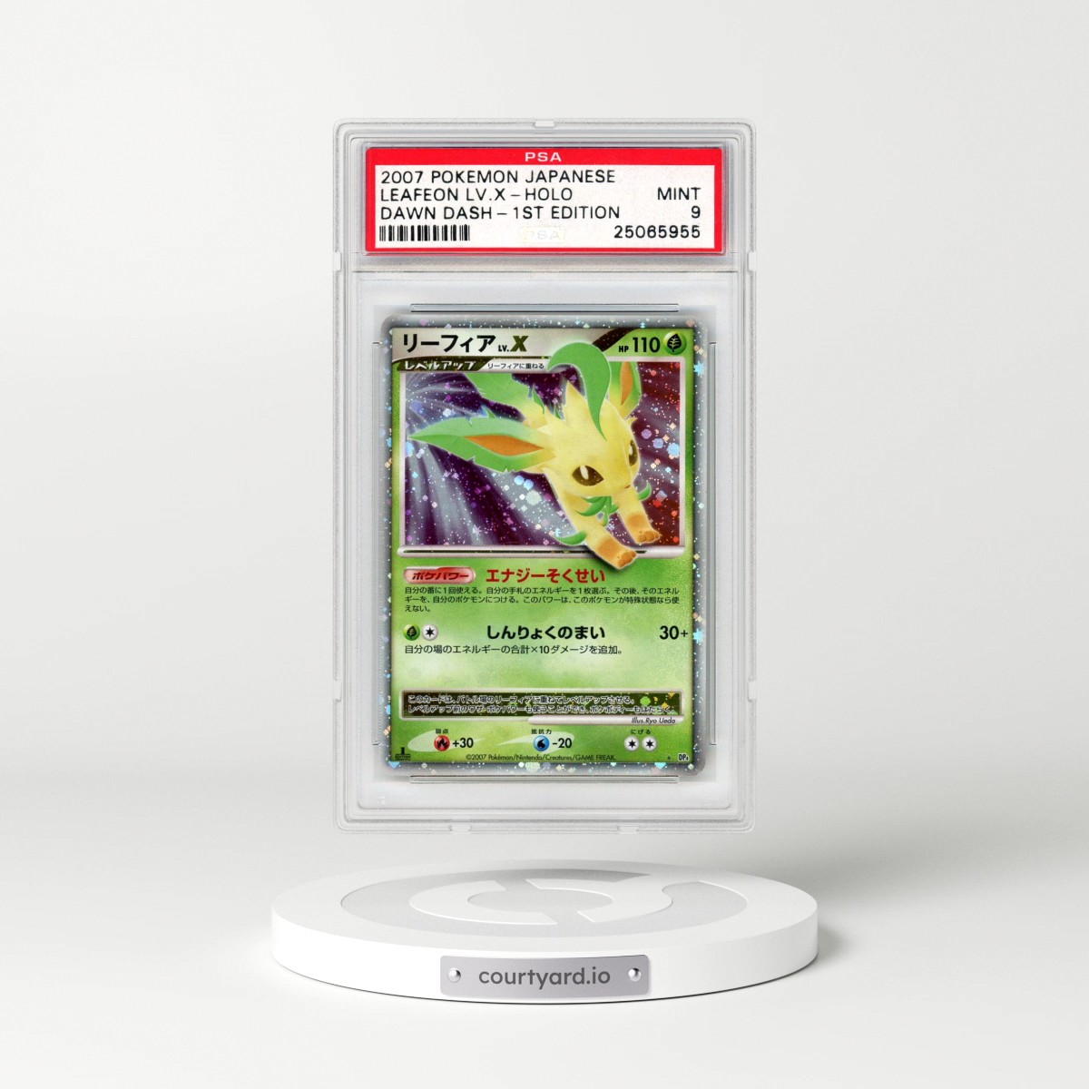 2007 Pokémon Diamond & Pearl Dawn Dash Leafeon LV.X - 1st Edition Holo (PSA 9 MINT)
