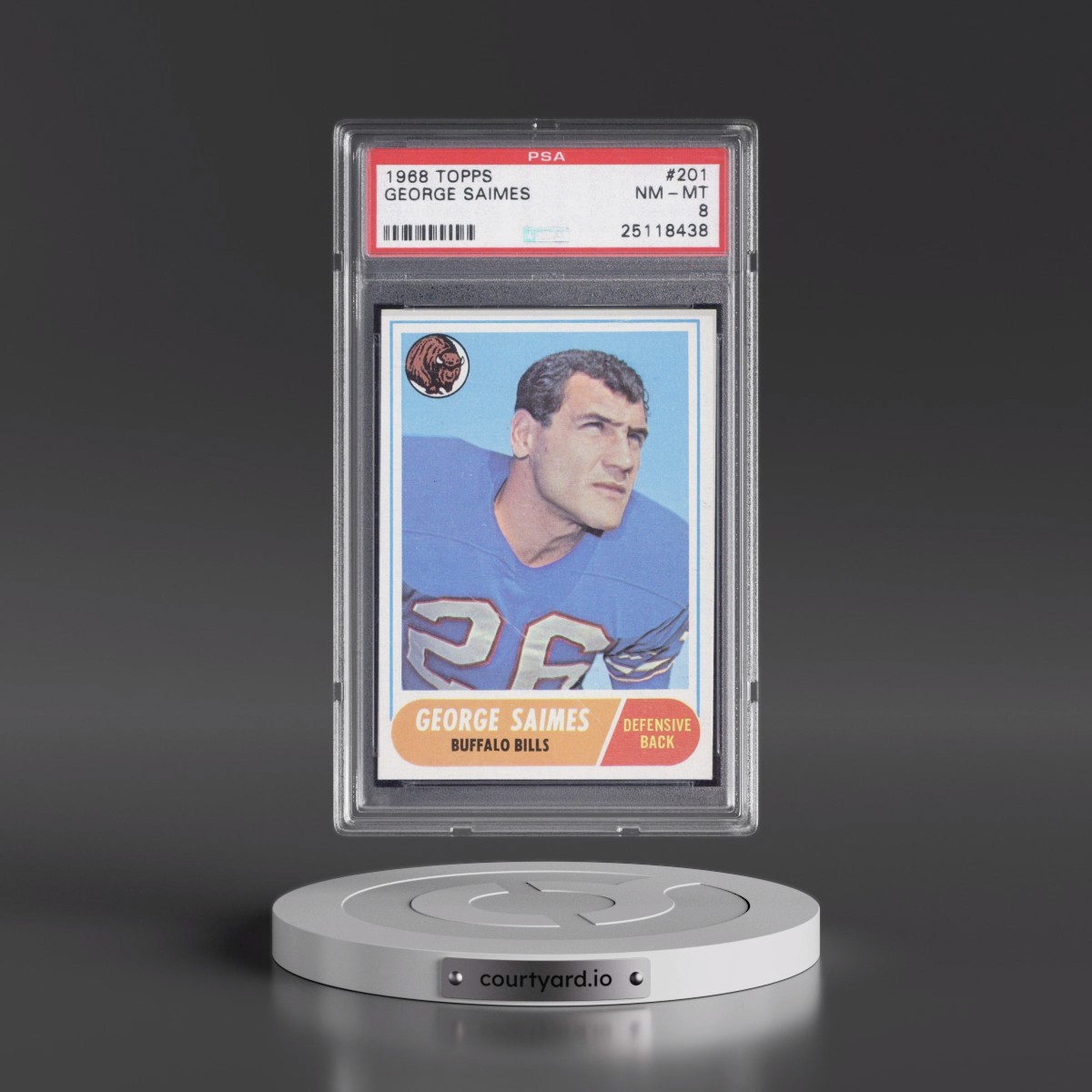 1968 Topps George Saimes #201 PSA 8