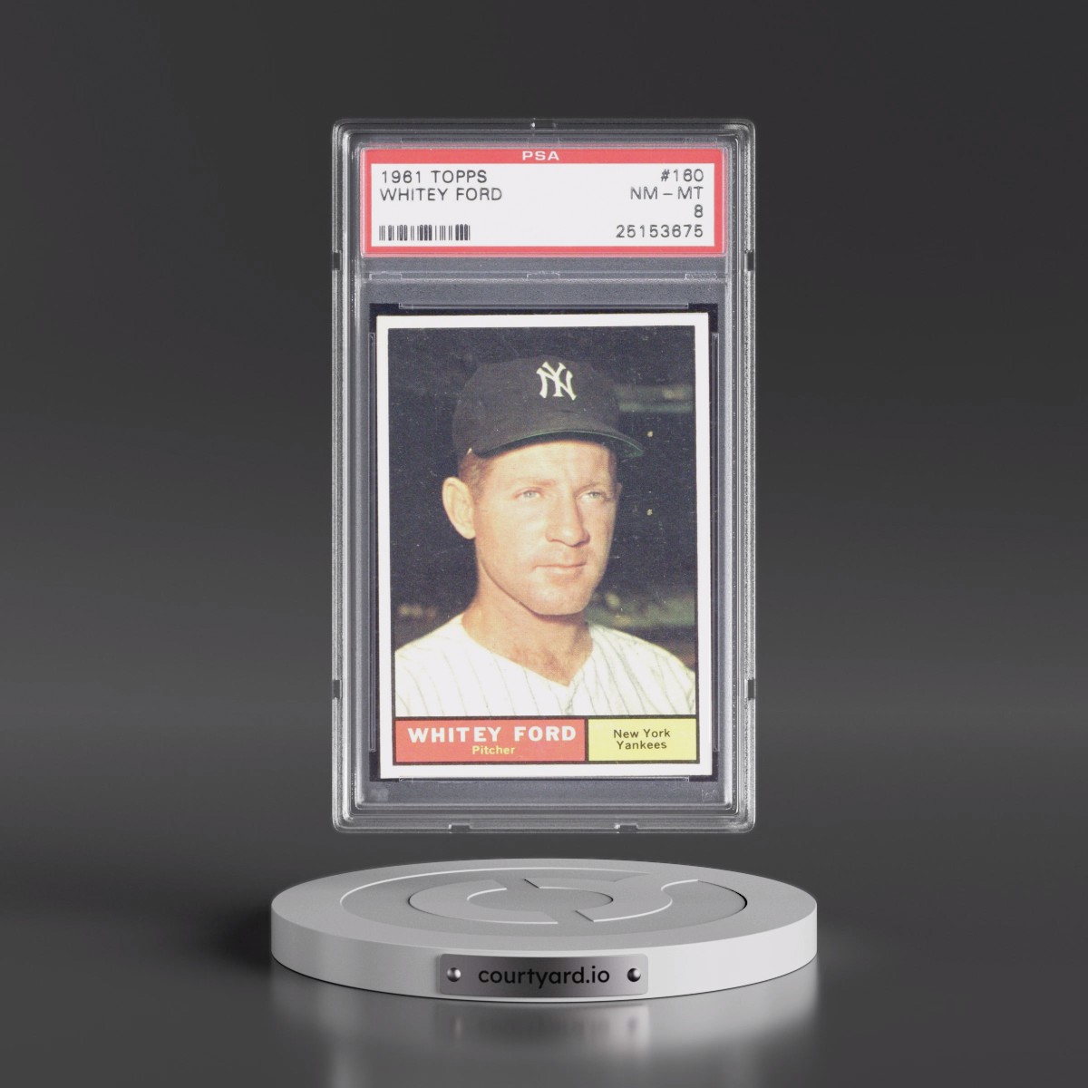 1961 Topps #160 Whitey Ford (PSA 8 NM-MT)