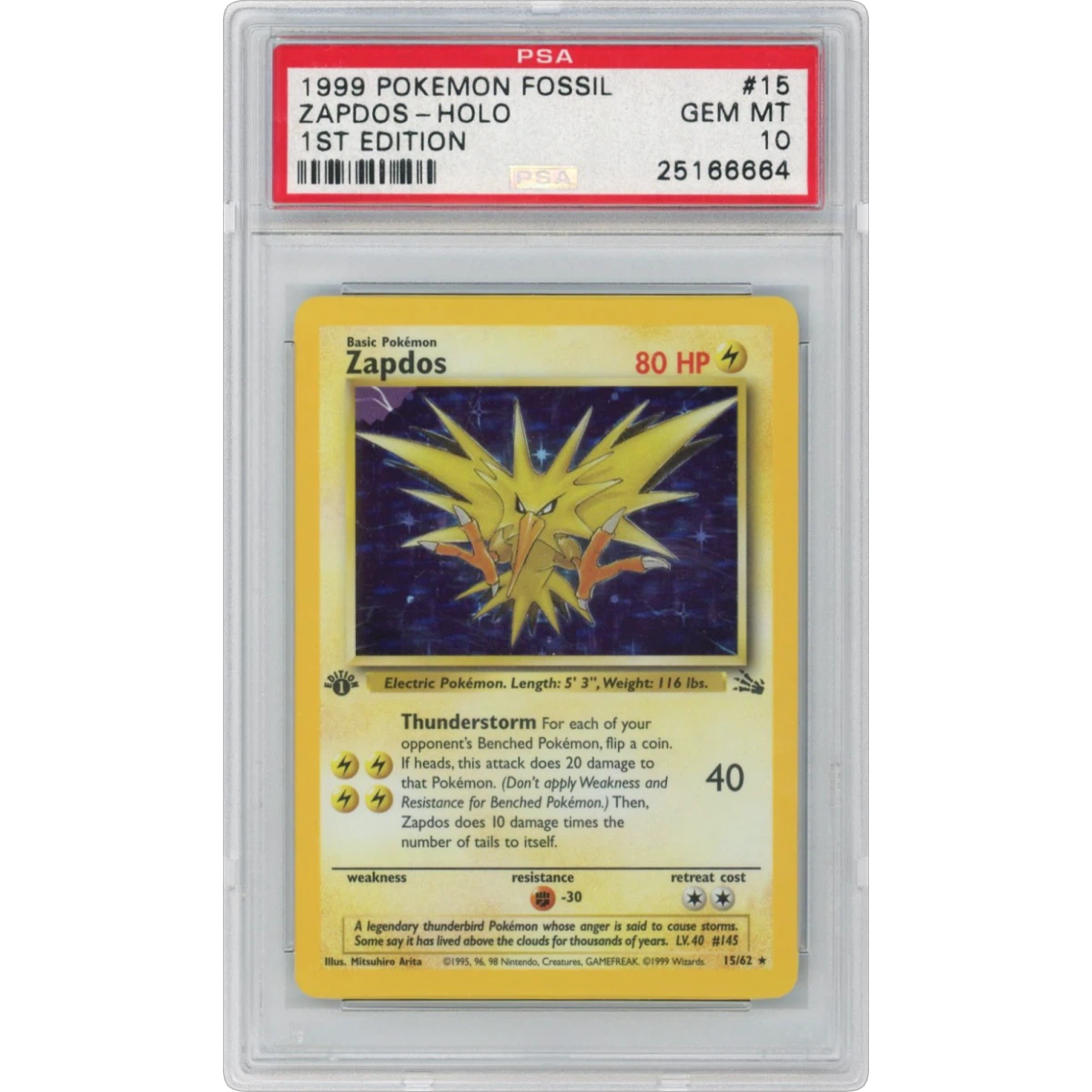 Zapdos card artwork
