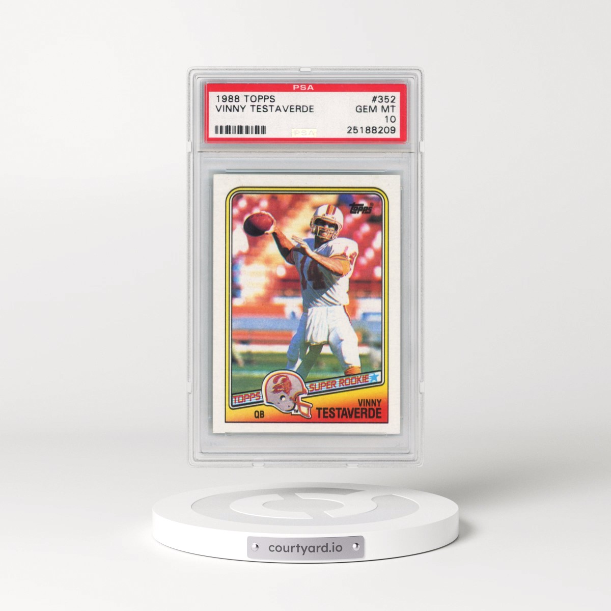 1988 Topps #352 Vinny Testaverde (PSA 10 GEM MINT)