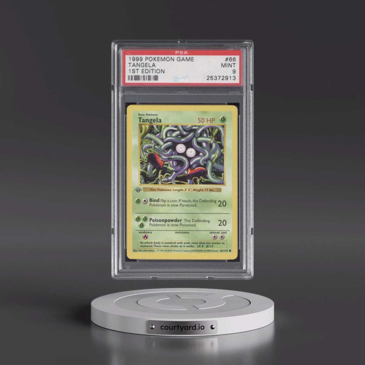 1999 Pokémon Game Tangela - 1st Edition #66 PSA 9