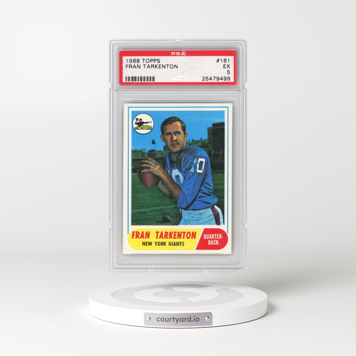 1968 Topps #161 Fran Tarkenton (PSA 5 EX)