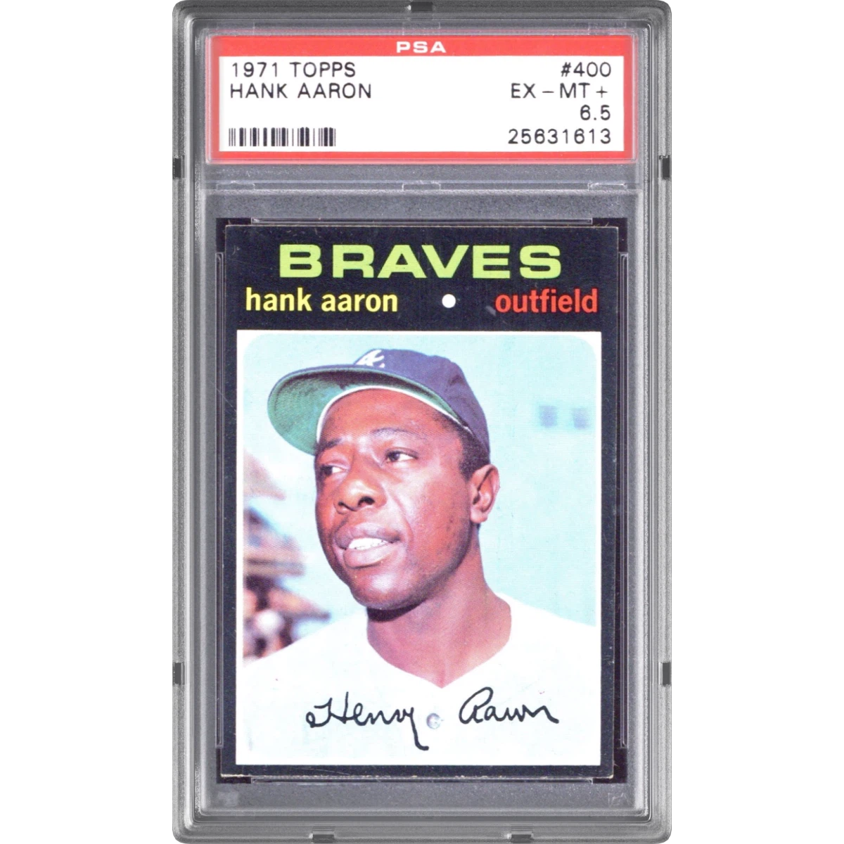 1971 Topps #400 Hank Aaron (PSA 6.5 EX-MT+)
