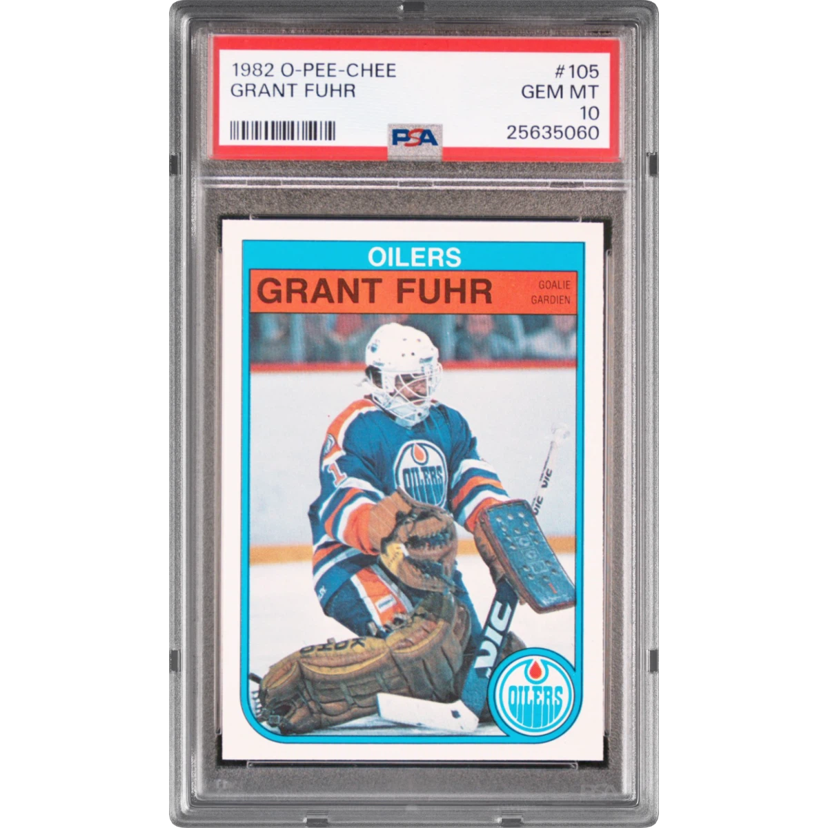 1982 O-Pee-Chee #105 Grant Fuhr, PSA 10