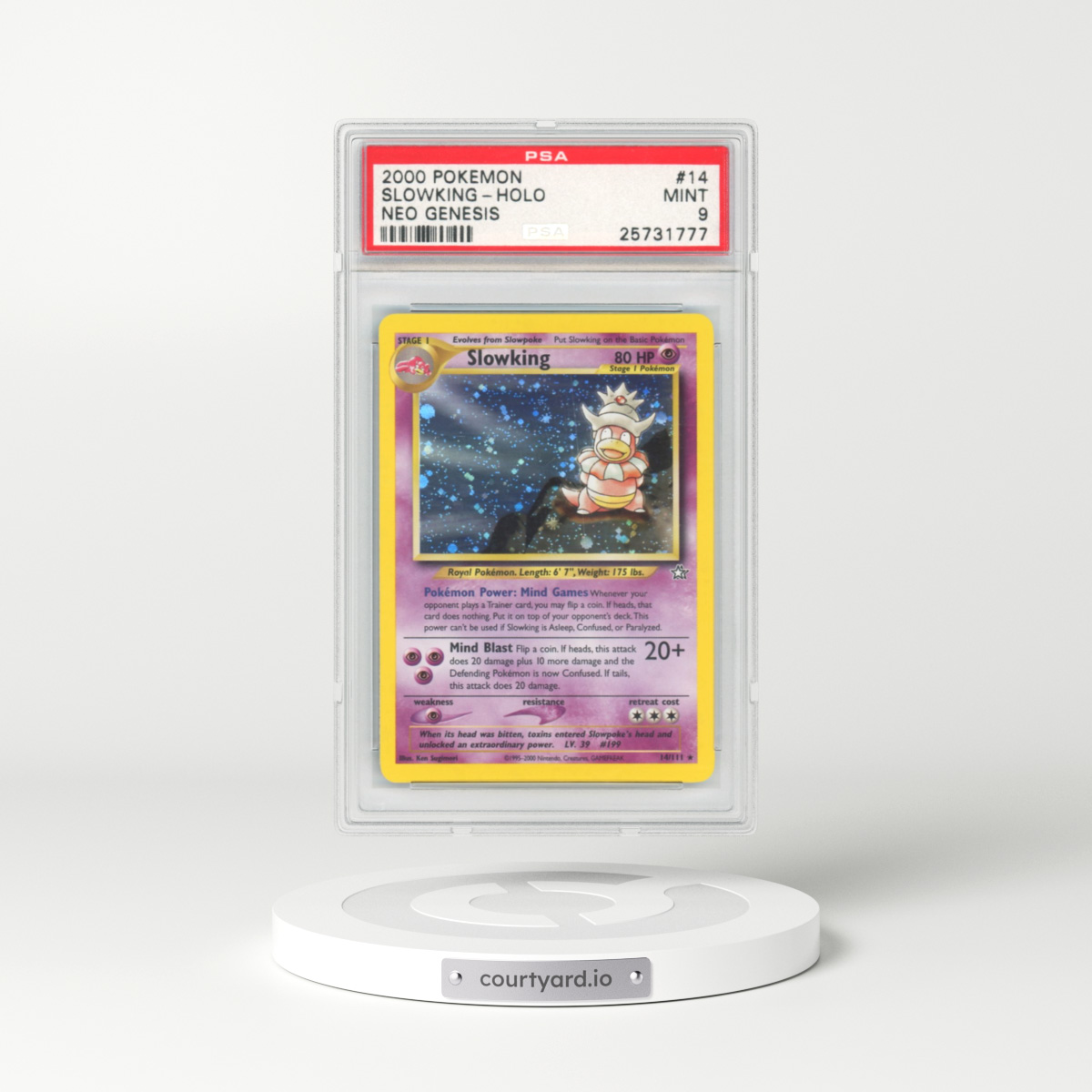 2000 Neo Genesis #14 Slowking - Holo (PSA 9 MINT)