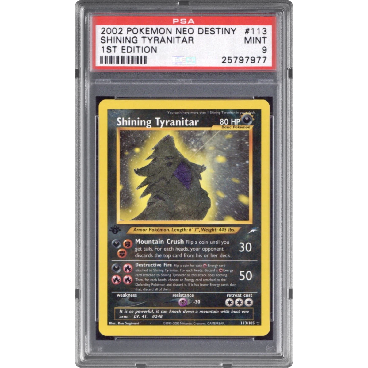 Shining Tyranitar card artwork
