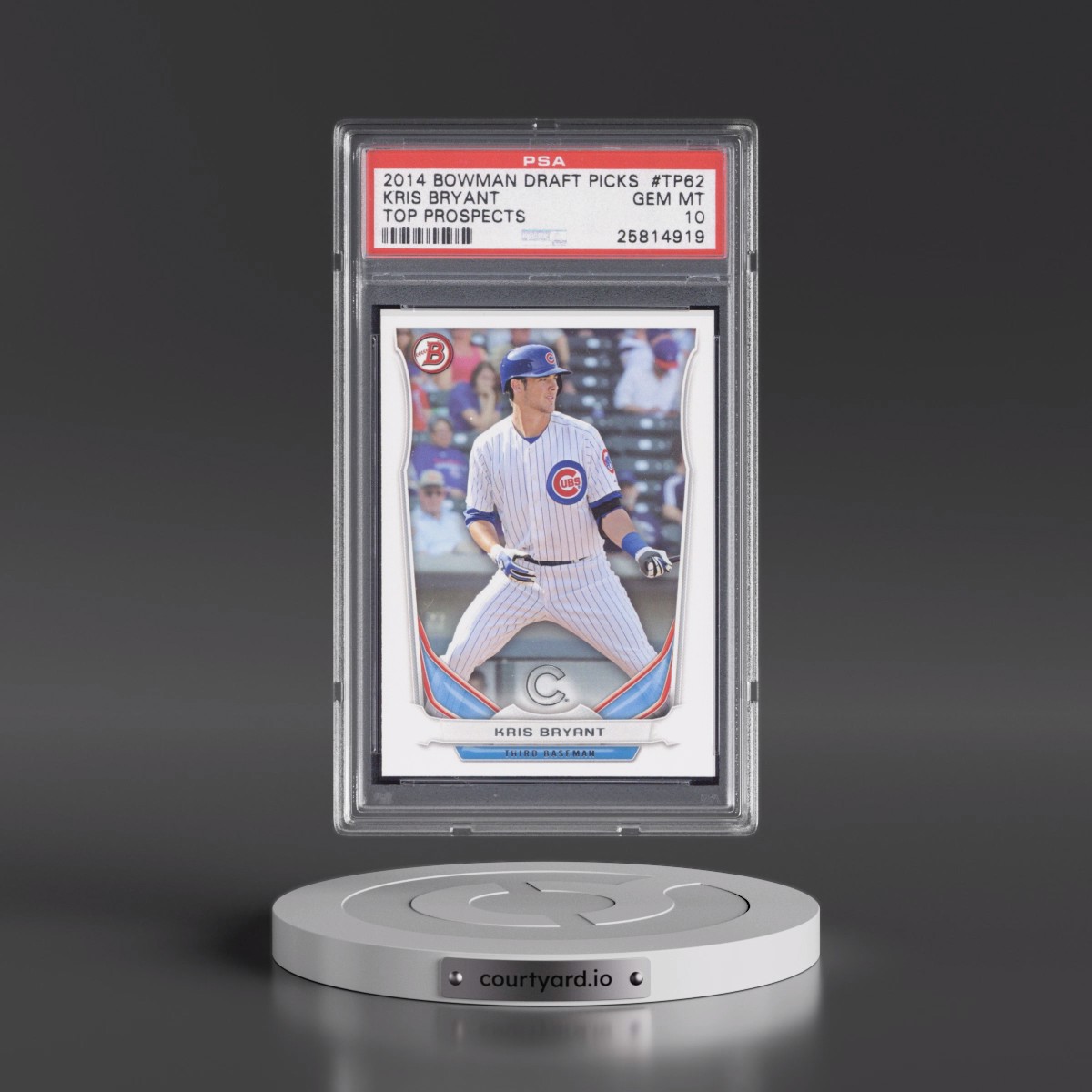 2014 Bowman Draft Picks Top Prospects #TP62 Kris Bryant (PSA 10 GEM MINT)