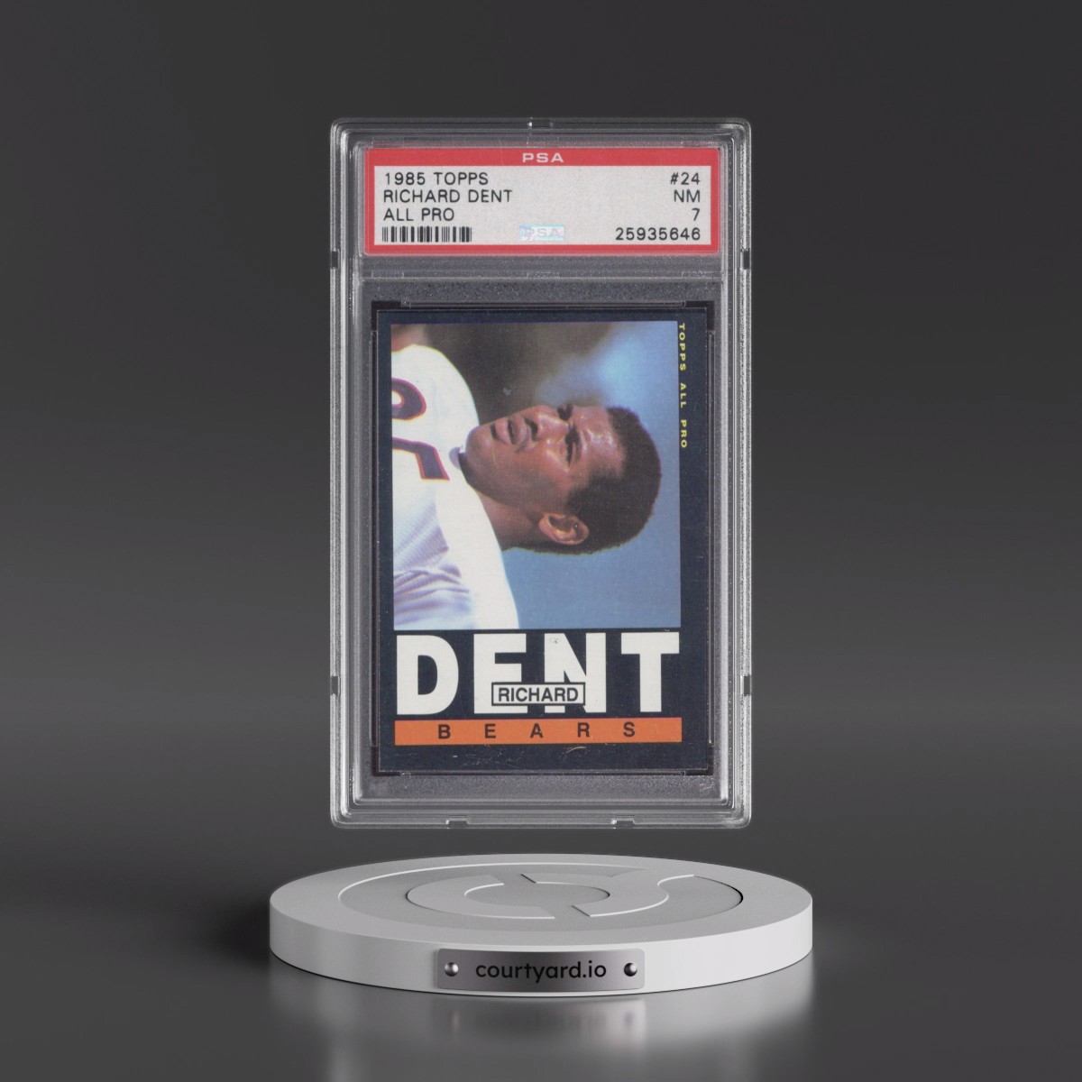 1985 Topps #24 Richard Dent - All Pro (PSA 7 NM)