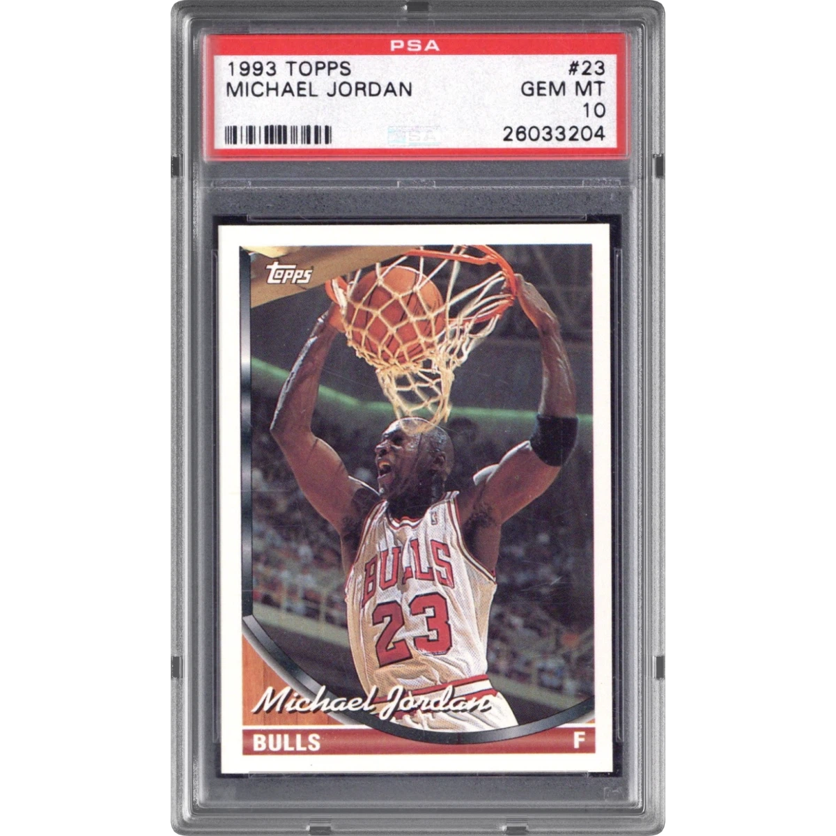 1993 Topps #23 Michael Jordan (PSA 10 GEM MINT)