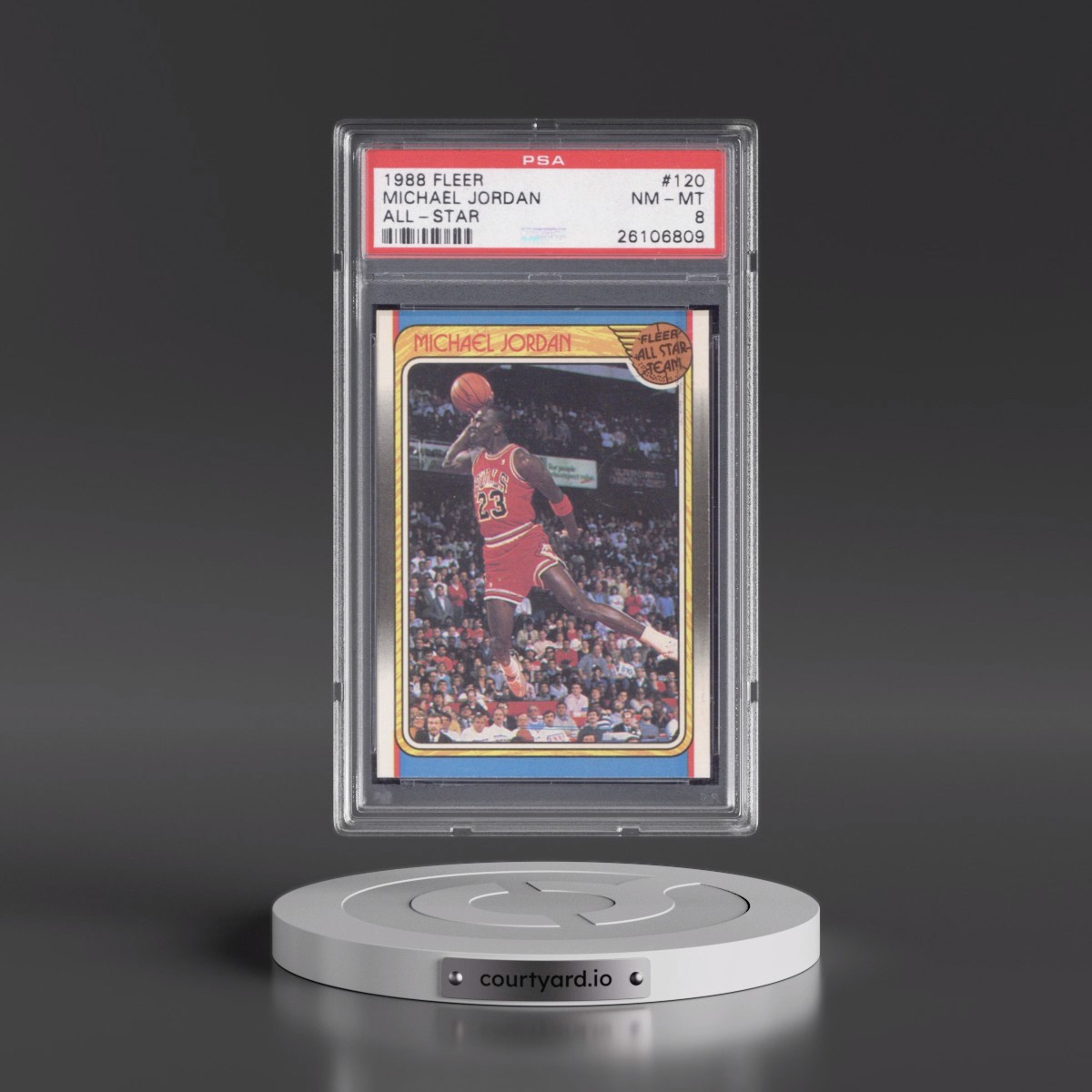 1988 Fleer #120 Michael Jordan - All-Star (PSA 8 NM-MT)