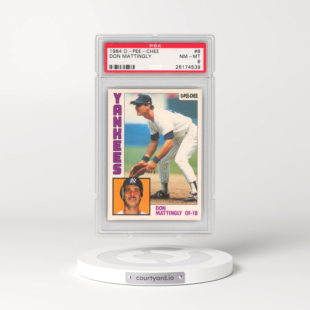 1984 O-Pee-Chee #8 Don Mattingly (PSA 8 NM-MT)
