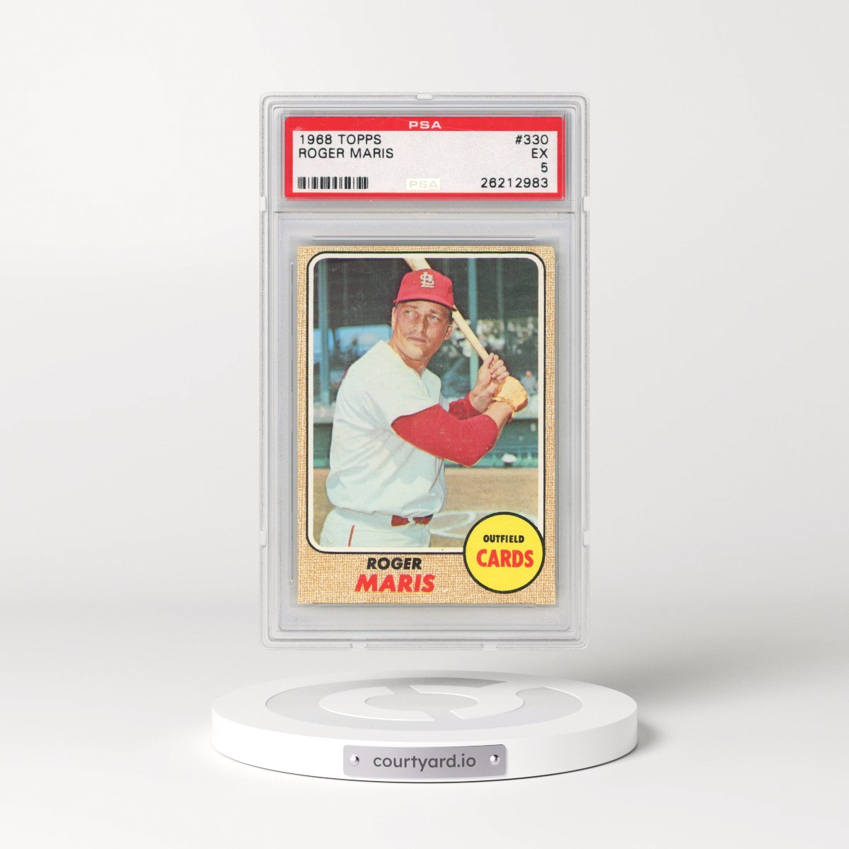 1968 Topps #330 Roger Maris (PSA 5 EX)