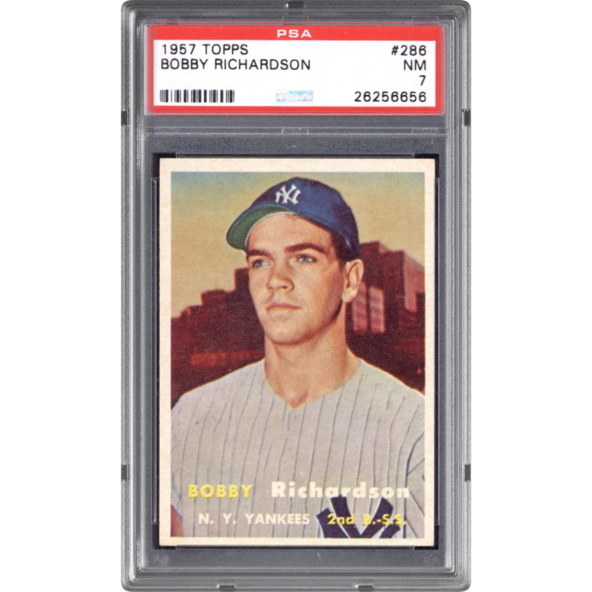 1957 Topps #286 Bobby Richardson (PSA 7 NM)